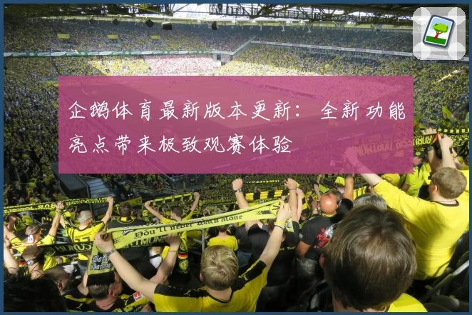 企鹅体育最新版本更新：全新功能亮点带来极致观赛体验