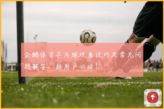 企鹅体育乒乓球观看技巧及常见问题解答，新用户必读！